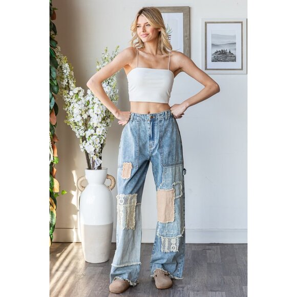 Oli& Hali Washed Multi Patch Jeans